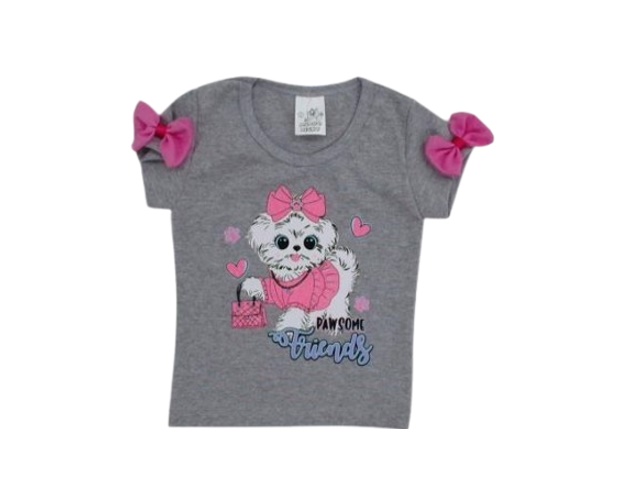 Blusa Mundonick Primeiros Passos  Manga Curta Cotton