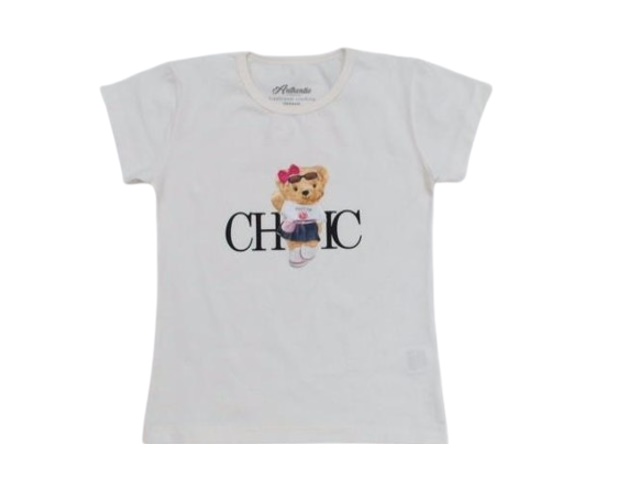 Blusa Mundonick Juvenil Feminina Manga Curta Cotton