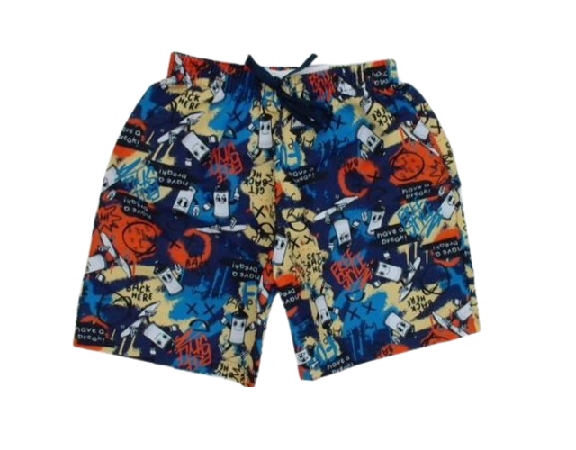 Bermuda Pimentinha Infantil Masculino Microfibra Estampado