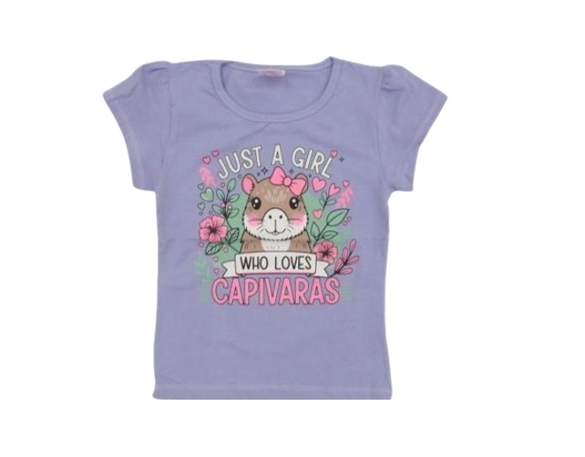 Blusa Minimundo Juvenil Feminina Manga Curta Cotton
