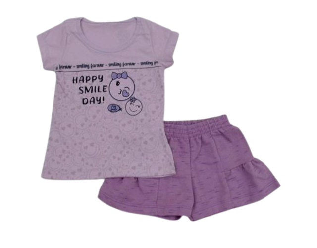 Conjunto Wkids Primeiros Passos  Manga Curta Malha Short