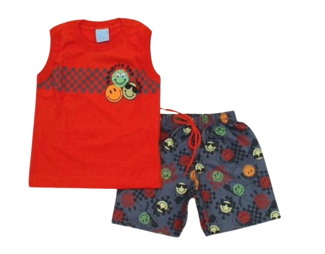 Conjunto Wilbertex Primeiros Passos Masculino Regata Machão Malha
