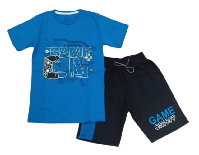 Conjunto Viston Juvenil Masculino Manga Curta Malha