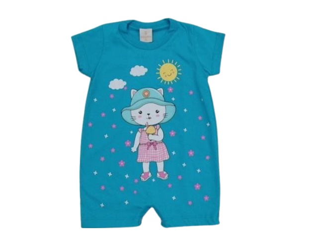 Macacão Viston Bebe Fem M/c Malha