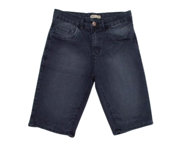 Bermuda Haas Ad Masc Jeans Black Lycra
