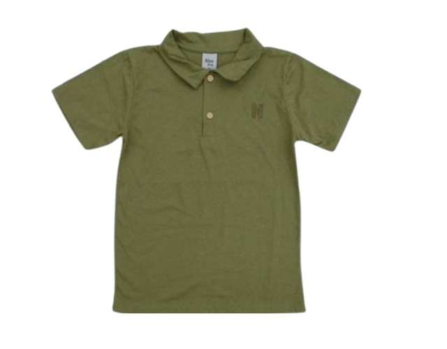 Polo Ninoking Infantil Masculino Manga Curta Malha