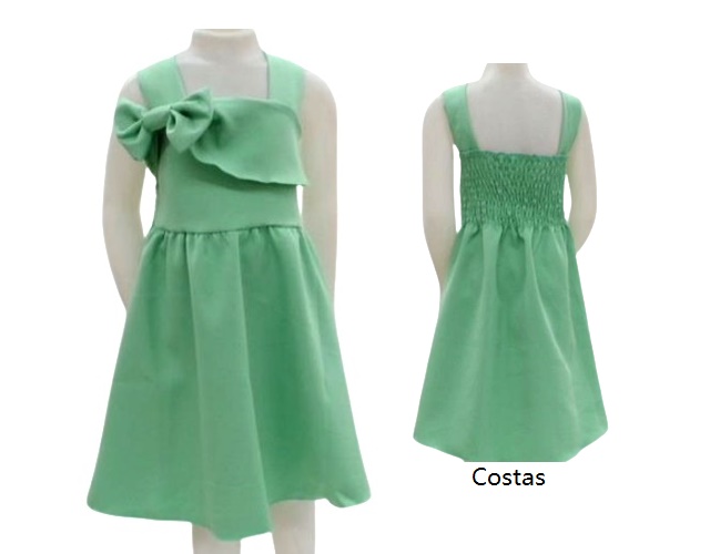 Vestido Ninaq Infantil Regata Poliéster Elastex