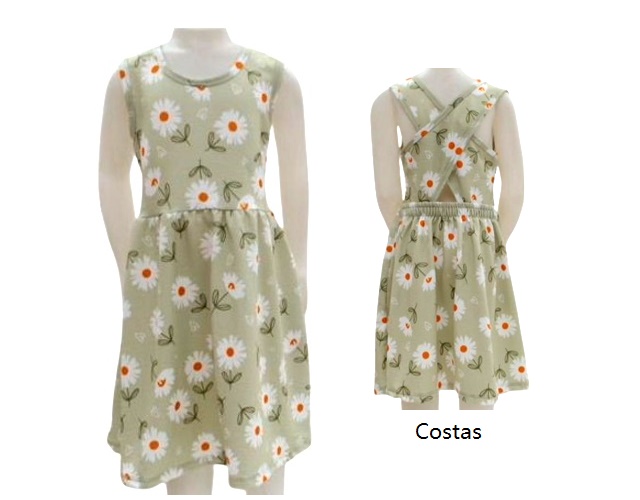 Vestido Ninaq Infantil Regata Poliéster Estampado