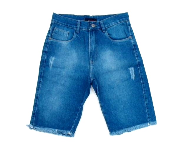 Bermuda Vivlon Ad Fem Jeans Escura