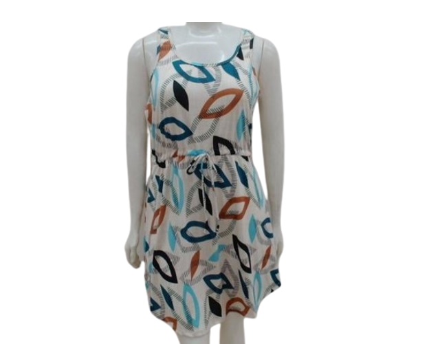 Vestido Ita Adulto Extra Grande Regata Poliéster Estampado