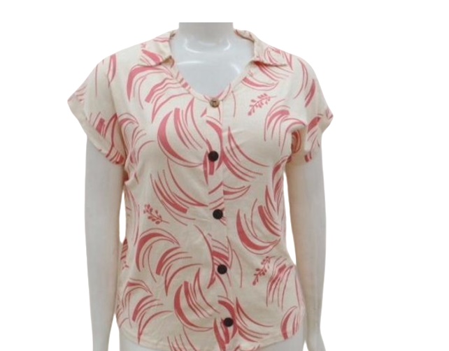 Blusa 7linhas Ad Exg Fem M/c Viscol G.polo