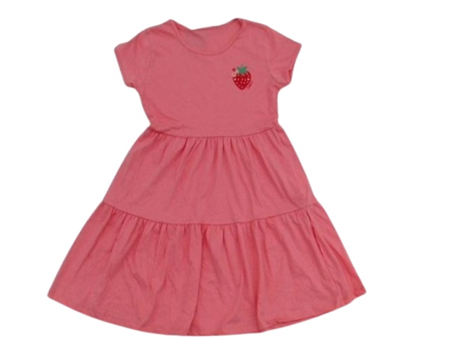 Vestido Fashionk Juvenil Manga Curta Malha