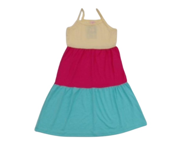 Vestido Rose Juvenil Alça Viscolycra