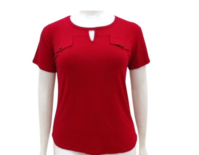 Blusa 7linhas Adulto Extra Grande Feminina Manga Curta Viscolycra