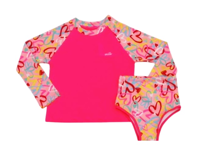 Conjunto Maredivertida Infantil Feminina Manga Longa Poliéster