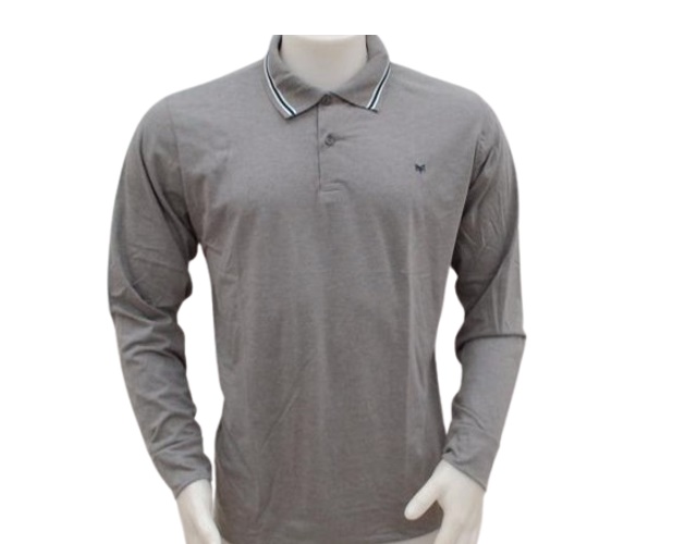 Polo Mmt Adulto Masculino Manga Longa Malha