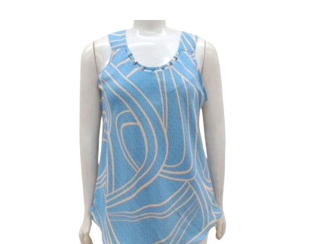 Blusa Vestbem Adulto Extra Grande Feminina Regata Poliéster Estampado