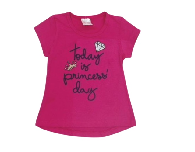 Blusa Minimundo Primeiros Passos Feminina Manga Curta Cotton Mullet