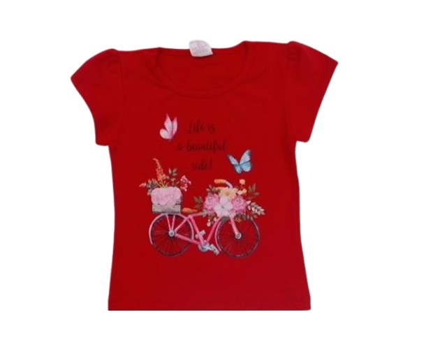 Blusa Minimundo Juvenil Feminina Manga Curta Cotton