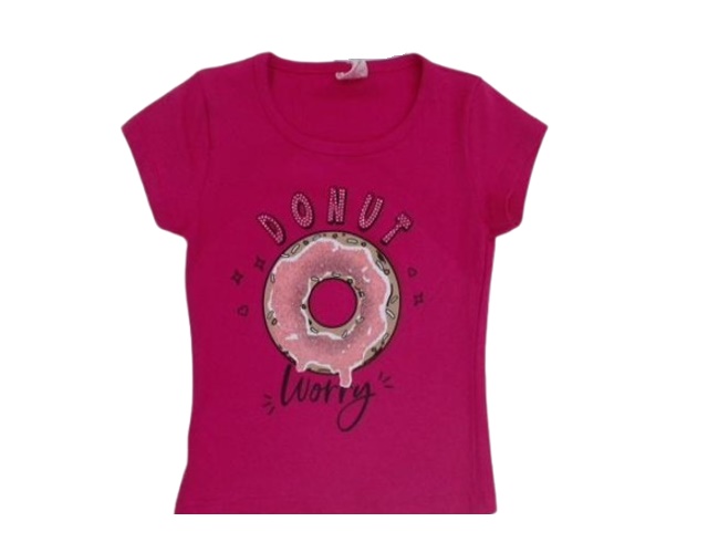 Blusa Minimundo Infantil Feminina Manga Curta Cotton
