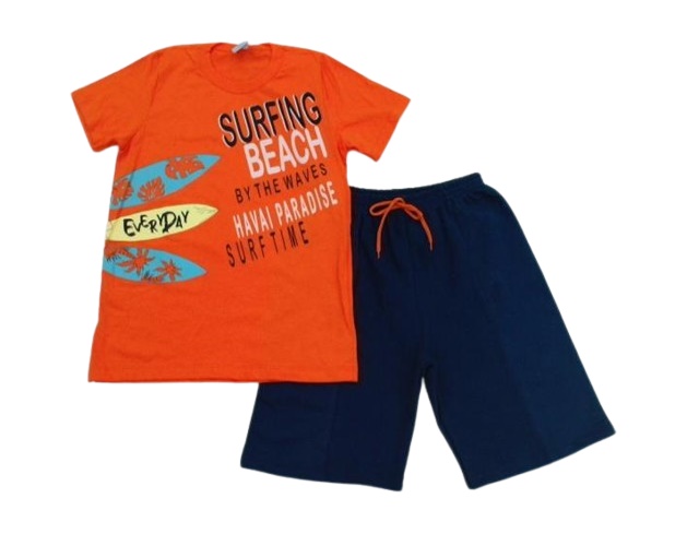 Conjunto Wilbertex Juvenil Masculino Manga Curta Malha