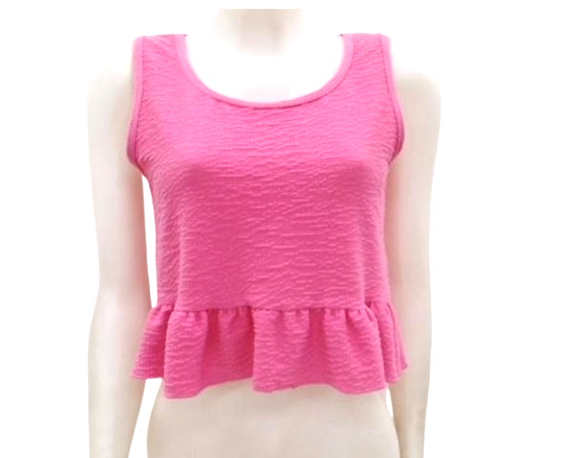 Blusa Trin Adulto Feminina Regata Anarruga Cropped