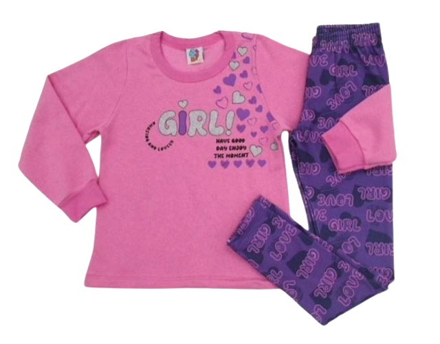 Conjunto Wkids Infantil Feminina Moletom Legging