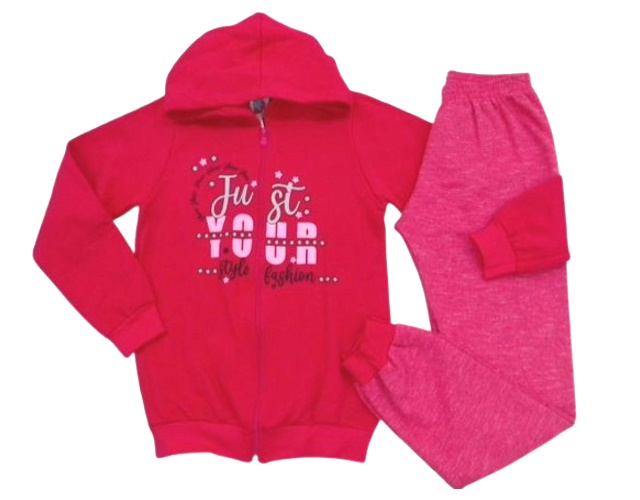 Conjunto Wkids Juvenil Feminina Moletom Capuz Calça
