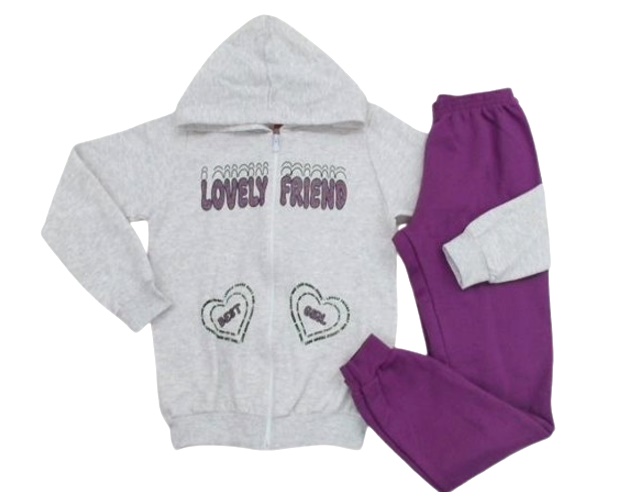 Conjunto Wkids Juvenil Feminina Moletom Capuz Calça