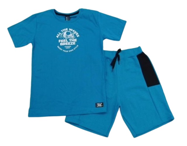 Conjunto Nk Juvenil Masculino Manga Curta Malha