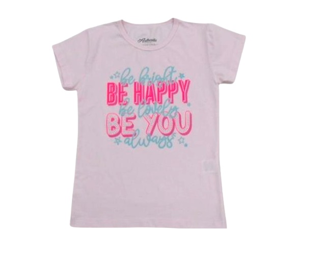 Blusa Authentic Juvenil Feminina Manga Curta Cotton