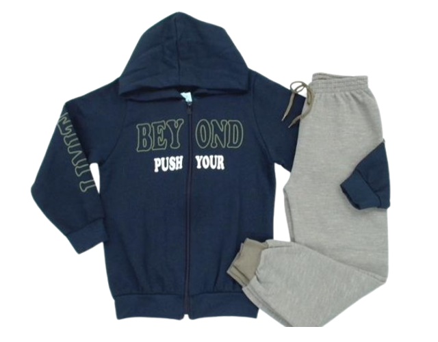 Conjunto Wilbertex Infantil Masculino Moletom Capuz