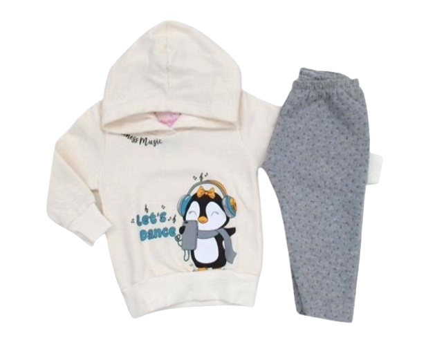 Conjunto Wilbertex Bebe Feminina Moletom Capuz Calça