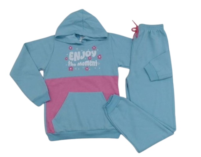 Conjunto Viston Juvenil Feminina Moletom Capuz Calça