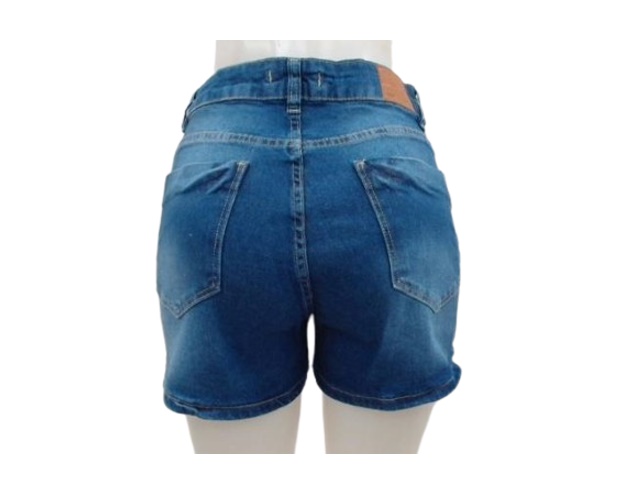 Short-saia Vivlon Adulto Feminina Jeans Lycra Escuro