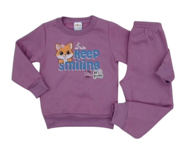 Conjunto Fantoni Primeiros Passos Feminino Moletom Calça