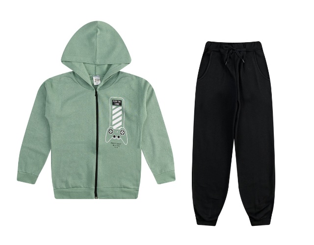 Conjunto Jiss Juvenil Masculino Moletom Capuz