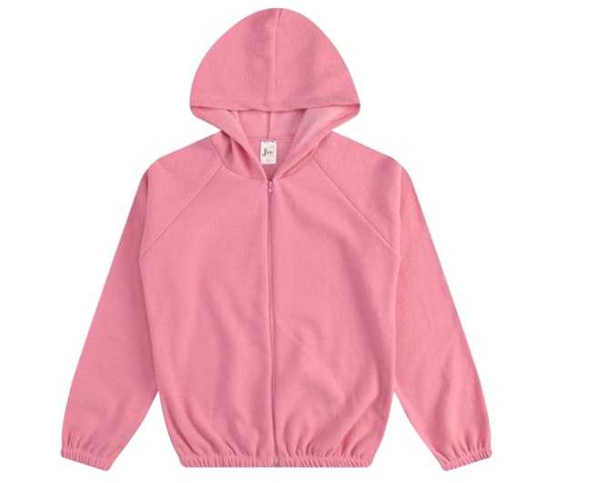 Jaqueta Jiss Adulto Feminina Bouclé Capuz