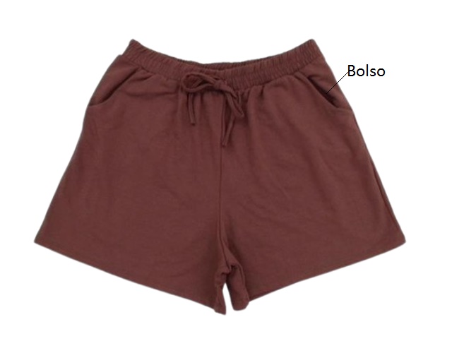 Short Filitex Adulto Feminina Molecotton 2bolsos