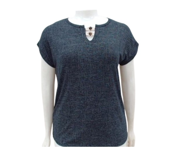 Blusa 7linhas Adulto Extra Grande Feminina Manga japonesa Viscolycra