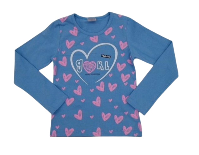 Blusa Gatutty Infantil Feminina Manga Longa Cotton