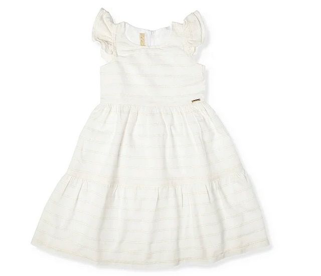 Vestido Vrasalon Juvenil Manga japonesa Viscose Listrada Forrado