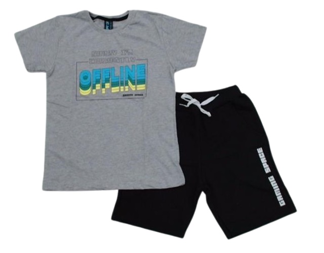 Conjunto Nk Juvenil Masculino Manga Curta Malha