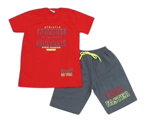 Conjunto Wilbertex Infantil Masculino Manga Curta Malha