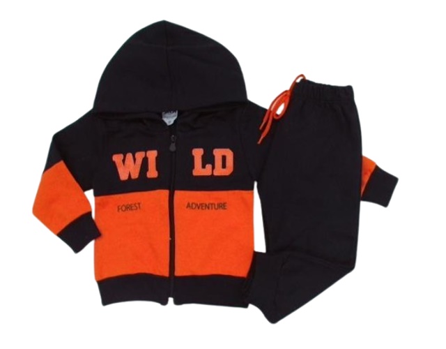 Conjunto Jidi Bebe Masculino Moletom Capuz