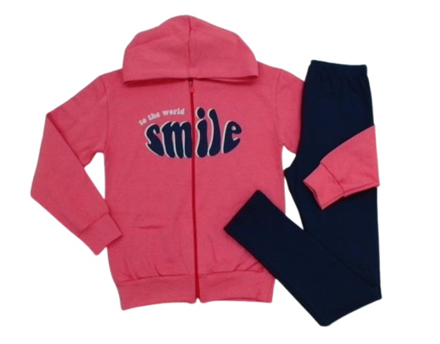 Conjunto Jidi Juvenil Feminino Moletom Capuz Legging