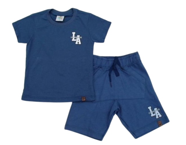 Conjunto Maro Primeiros Passos Masculino Manga Curta Malha