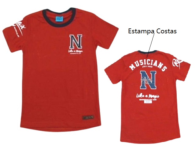 Camiseta Maro Infantil Masculino Manga Curta Malha