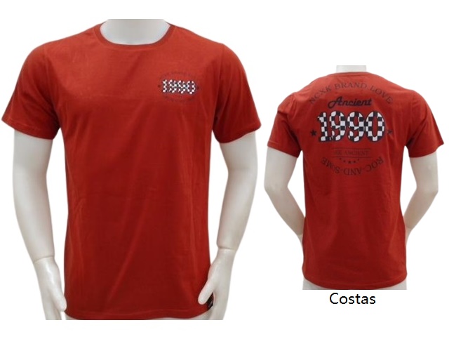 Camiseta Mro Adulto Masculino Manga Curta Malha