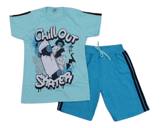 Conjunto Pk Juvenil Masculino Manga Curta Malha